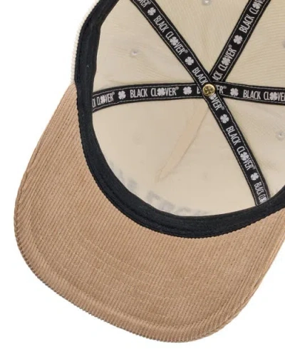 Black Clover Cord Upside Down Luck 1 Hat In White