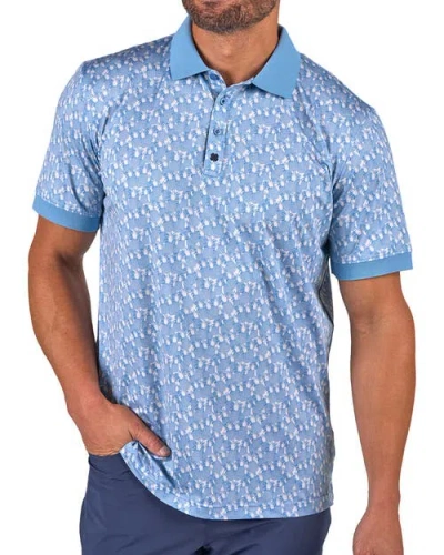 Black Clover Pineapple Crown Polo In Blue