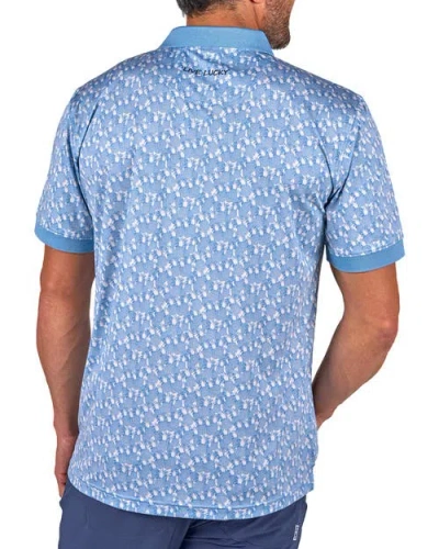 Black Clover Pineapple Crown Polo In Blue