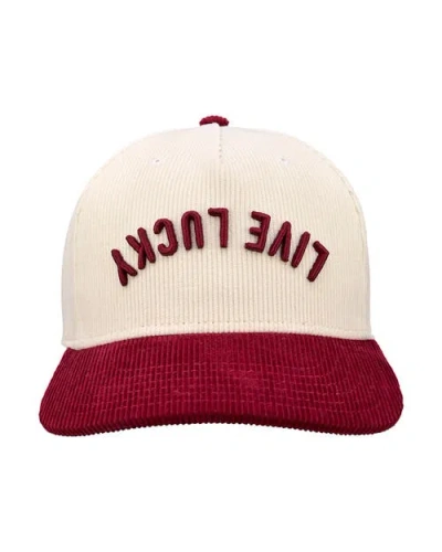 Black Clover Cord Upside Down Luck 4 Hat In Red