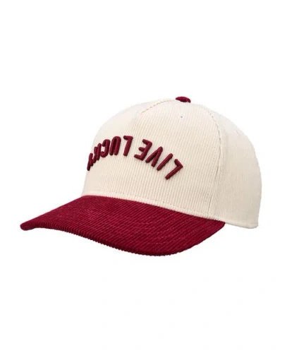 Black Clover Cord Upside Down Luck 4 Hat In Red