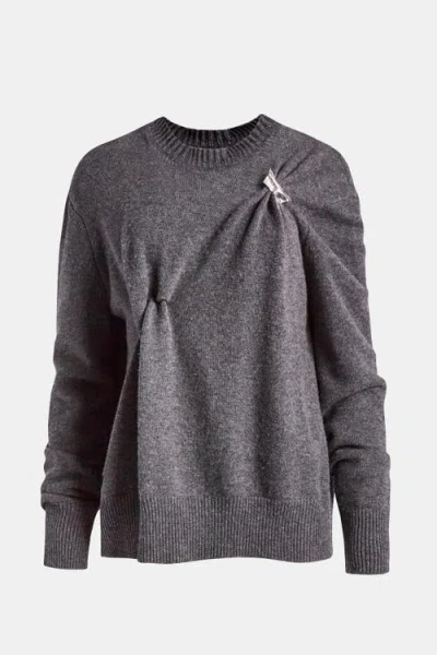 Kate Barton Draped Merino Cashmere Sweater In Multi