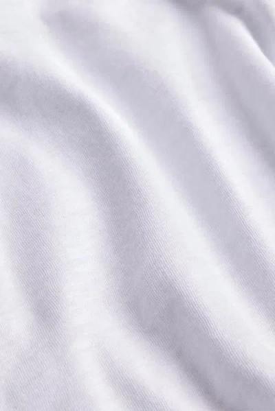 Franne Golde Slub Jersey Relaxed Long Sleeve Tee In White