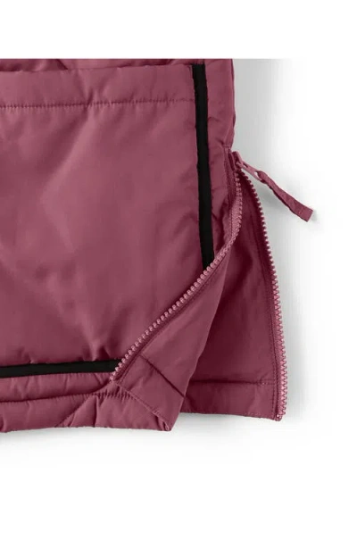 Lands' End Featherfree Insulated Diamond Quilted Jacket In Purple