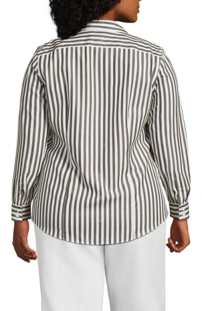 Lands' End No Iron Supima Cotton Long Sleeve Shirt In Multi