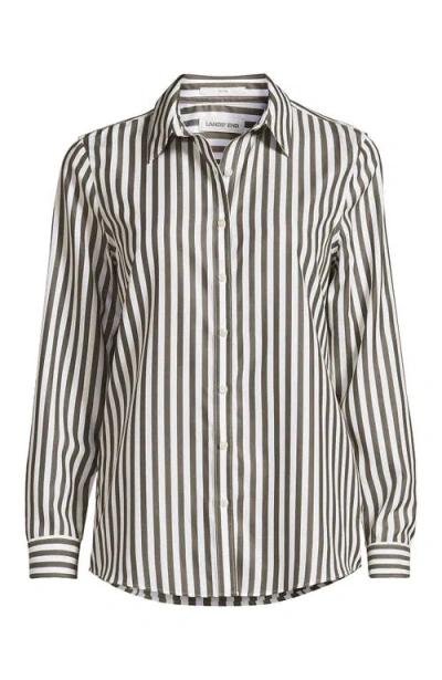 Lands' End No Iron Supima Cotton Long Sleeve Shirt In Multi