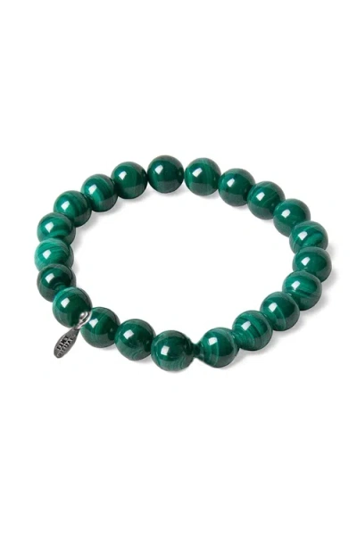 Tiny Rituals Genuine Real Malachite Energy Bracelet In Green