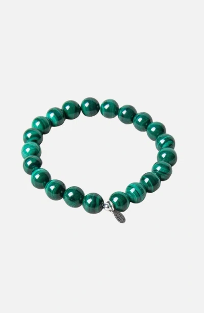 Tiny Rituals Genuine Real Malachite Energy Bracelet In Green