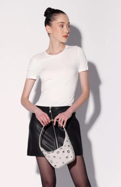 Walter Baker Cameron Leather Shoulder Bag In Gray