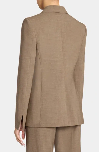 Santorelli Jess Single Button Jacket In Stretch Wool In Multi