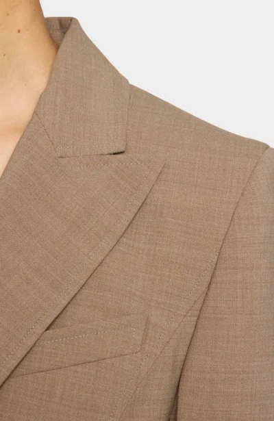 Santorelli Jess Single Button Jacket In Stretch Wool In Multi