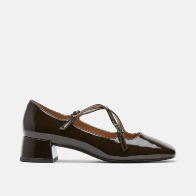 Marc Nolan Ruby Patent Leather Mary Jane Block Heels In Green