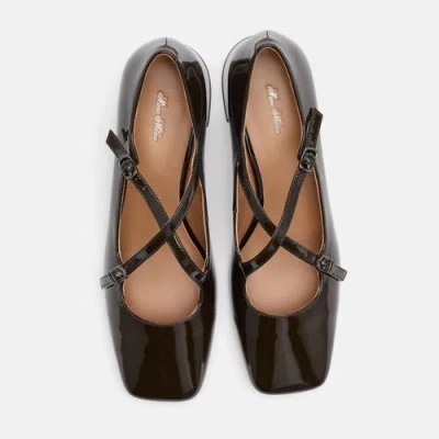 Marc Nolan Ruby Patent Leather Mary Jane Block Heels In Green