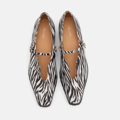 Marc Nolan Roxie Leather Lug Mary Janes In Brown