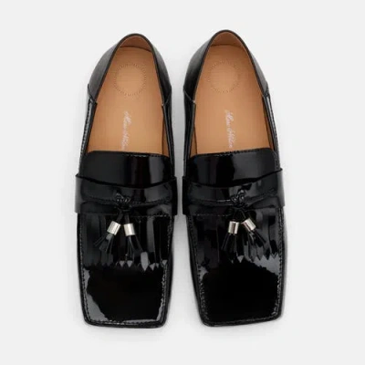Marc Nolan Simone Patent Leather Tassel Loafers In Black