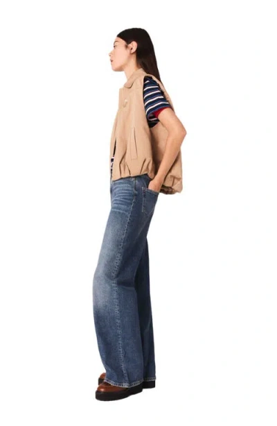 Maje Bardo Sleeveless Jacket In Neutral