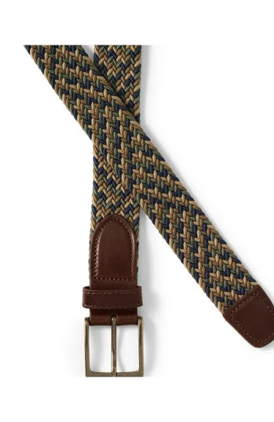Lands' End Elastic Braid Belt In Multi