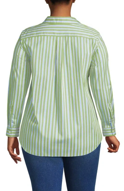 Lands' End Cooling Button Front Shirt In Multi