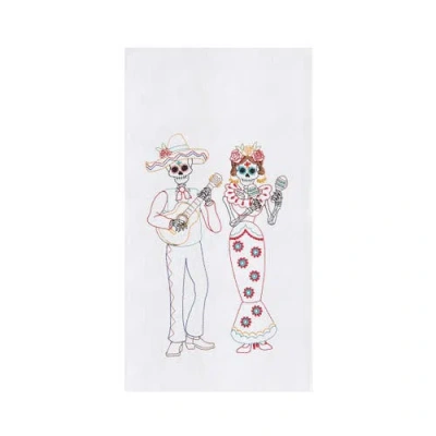 C & F Home C&f Home Mariachi Skeleton Duo Towel In White