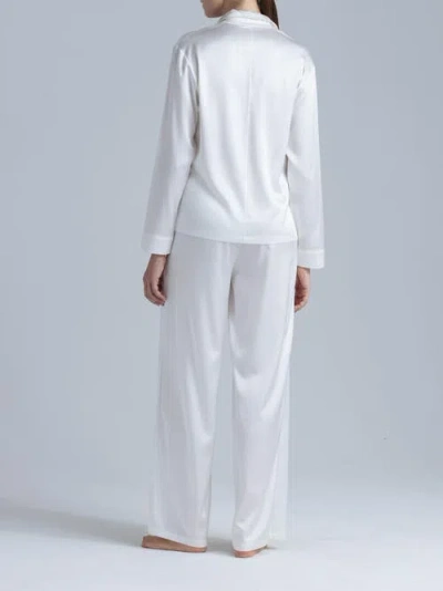 Alas Silk Pajama Pants In White