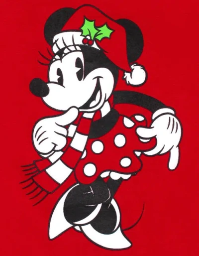 Disney Christmas T-shirt In Red
