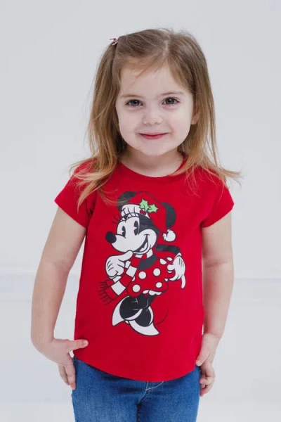 Disney Christmas T-shirt In Red