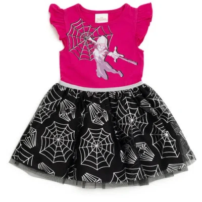 Marvel Spider-man Sleeveless Tulle Dress In Pink