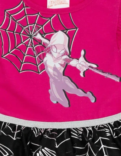 Marvel Spider-man Sleeveless Tulle Dress In Pink