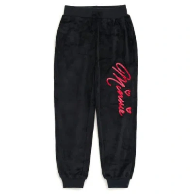 Disney Minnie Mouse Velour Sweatshirt & Pants Set In Black