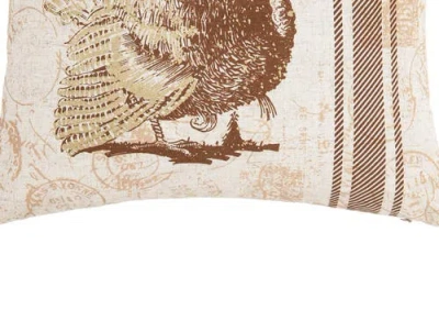 C & F Home C&f Home Thanksgiving Turkey Printed Accent Throw Pillow 18" X 18" In Multi