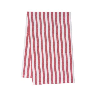 C & F Home C&f Home Candy Cane Stripe Towel In Red
