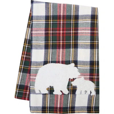 C & F Home C&f Home White Tartan Bears Towel In Multi