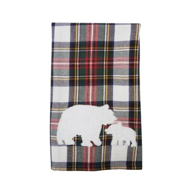 C & F Home C&f Home White Tartan Bears Towel In Multi