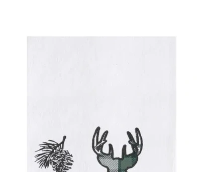 C & F Home C&f Home Evergreen Deer Towel In Green