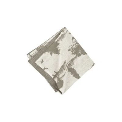 C & F Home C&f Home Henderson Hideaway Reversible Rustic Winter Wilderness Napkin Set Of 6 In Gray
