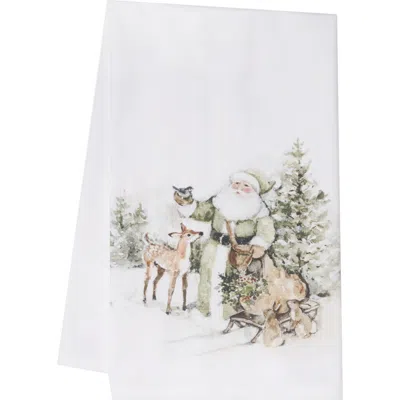C & F Home C&f Home Woolland Santa & Animals Towel In Multi
