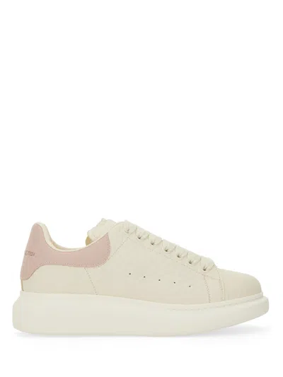 Alexander Mcqueen Oversized Leather Sneakers In White