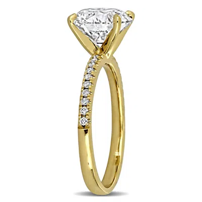 Created Forever 3ct Tw Lab Grown Diamond Solitaire Engagement Ring In 14k Yellow Gold In Gold