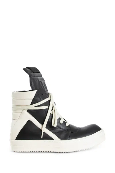 Rick Owens Geobasket High-top Leather Sneakers