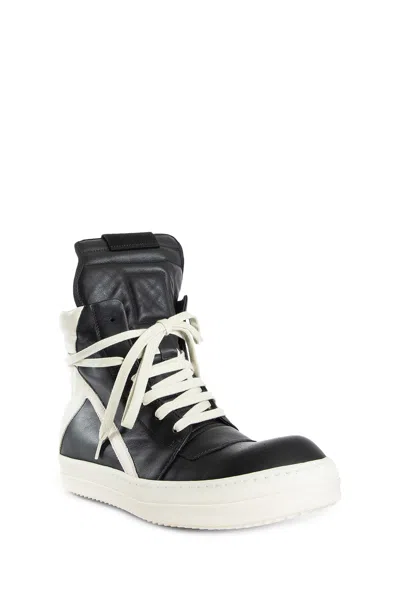 Rick Owens Geobasket High-top Leather Sneakers