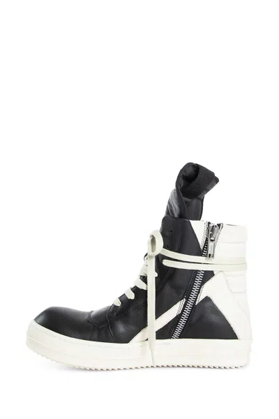 Rick Owens Geobasket High-top Leather Sneakers