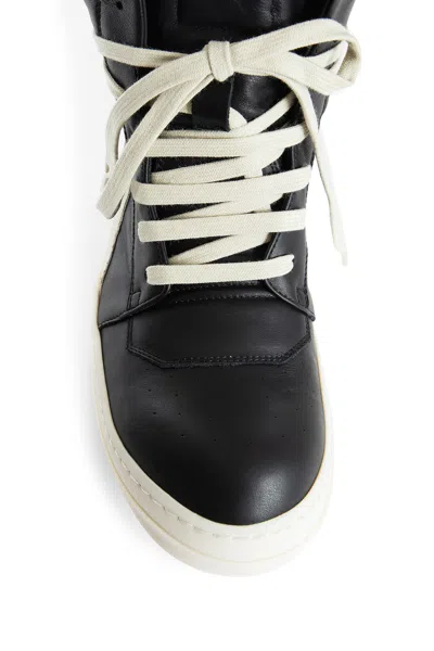 Rick Owens Geobasket High-top Leather Sneakers