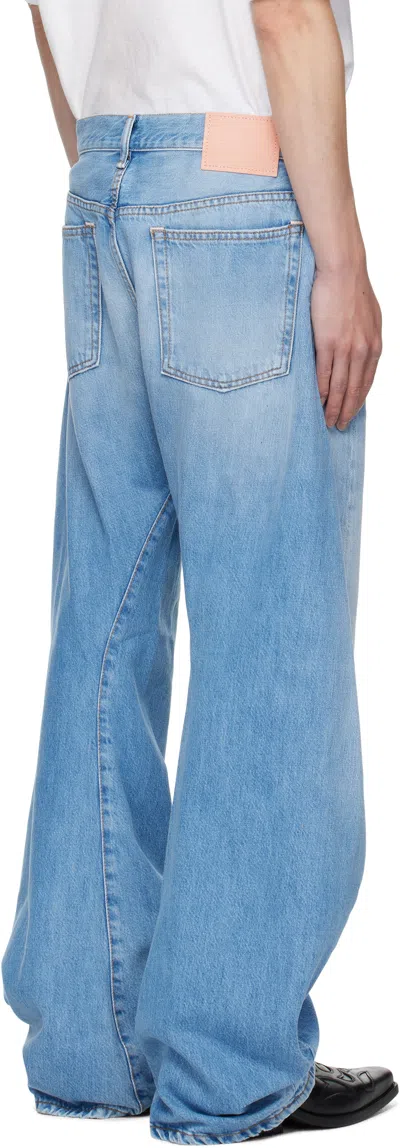 Acne Studios Blue 2006m Goldmine Jeans In Animal Print