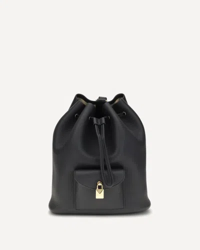 Loro Piana Extra Drawstring L27 Backpack In Black