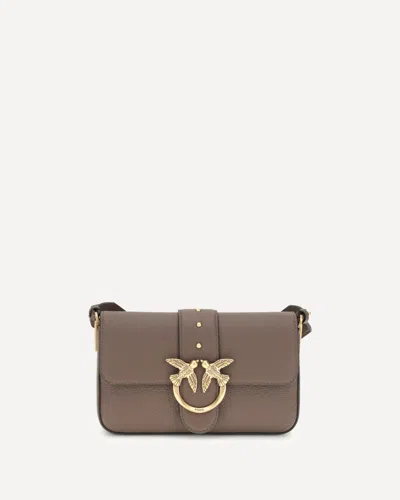 Pinko Love Bag Medium Slouchy Shoulder Bag In Brown