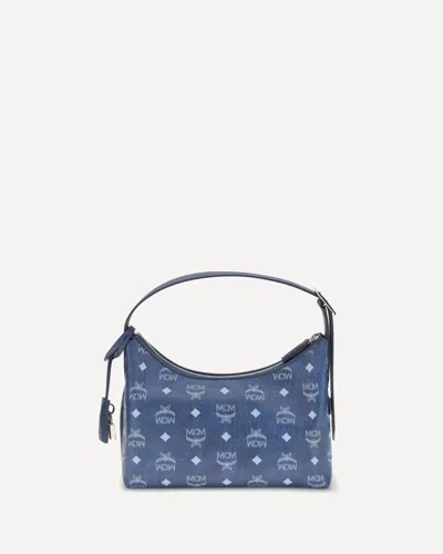 Mcm Aren Hobo Shoulder Bag In Blue