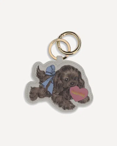 Ganni Women Keychain With Puppy In Multi