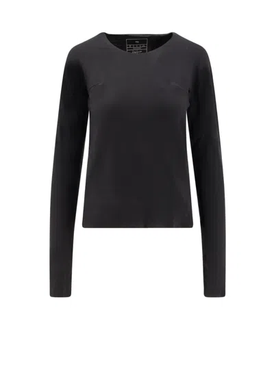 Y-3 W Run Ls Techical Fabric T-shirt In Black