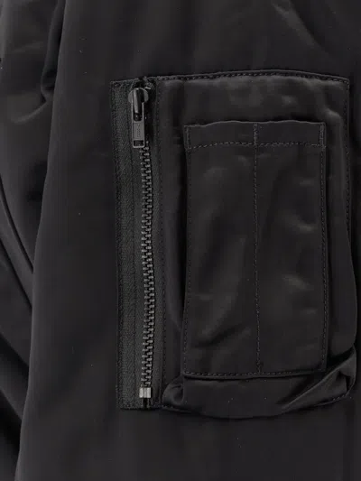 Y-3 Asymmetric Zip-up Track Jacket In Black