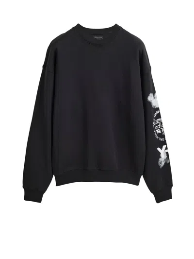 Y-3 Men's Graphic Crew Sweat In Black